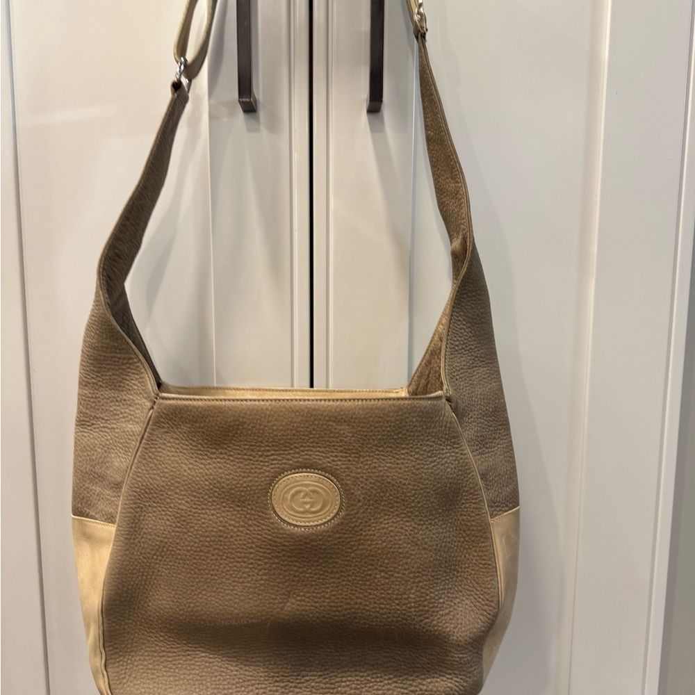Vintage Gucci Brown Hobo Handbag